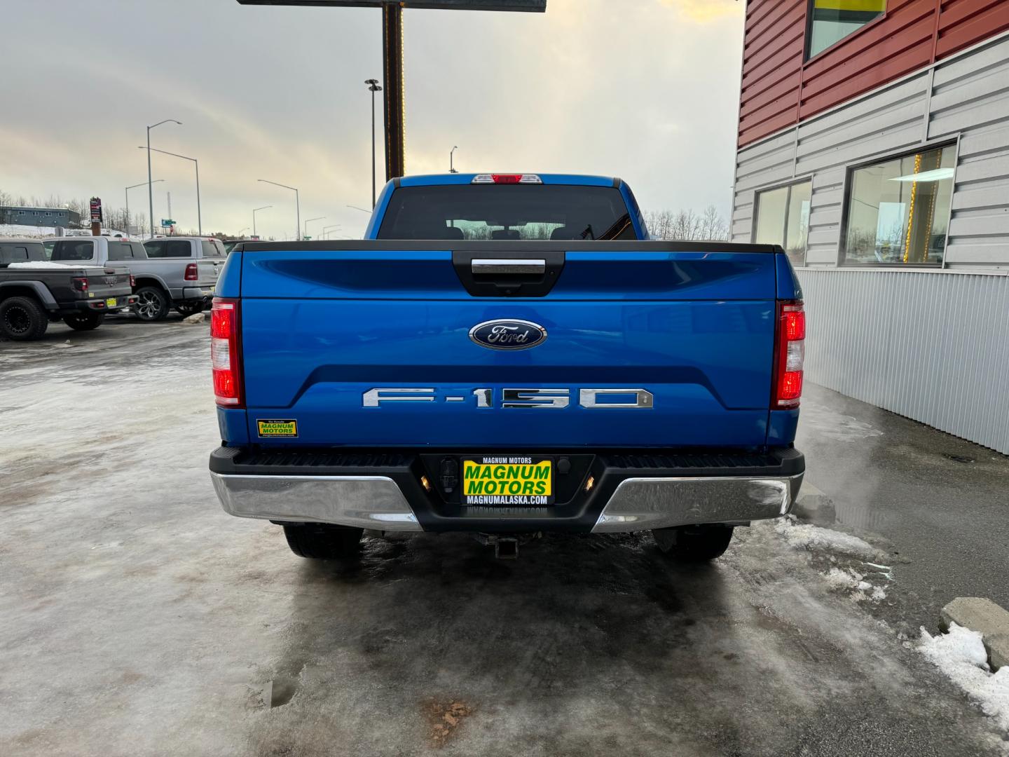 2019 Blue /Gray Ford F-150 XLT (1FTFW1E53KF) with an 5.0 XLT engine, 10-Speed Automatic transmission, located at 1960 Industrial Drive, Wasilla, 99654, (907) 274-2277, 61.573475, -149.400146 - Photo#4